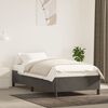 vidaXL Estructura de cama sin colch&oacute;n terciopelo gris oscuro 90x200 cm