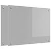 vidaXL Salpicadero de cocina 2 uds. Gris Claro 80 x 60 cm