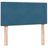 vidaXL Cama box spring con colch&oacute;n terciopelo azul oscuro 90x220 cm