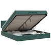 vidaXL Cama otomana con colch&oacute;n Verde oscuro 140 x 200 cm Terciopelo
