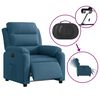 vidaXL Sillón reclinable eléctrico terciopelo azul