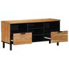 vidaXL Mueble de TV Marr&oacute;n 100 x 33,5 x 46 cm Madera de mango maciza