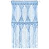 vidaXL Cortina de macramé algodón azul 140x240 cm