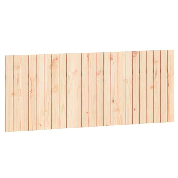 vidaXL Cabecero de cama de pared madera maciza de pino 147x3x60 cm