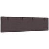 vidaXL Cabecero de cama acolchado Hanko tela marr&oacute;n oscuro 180 cm