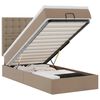 vidaXL Cama otomana colch&oacute;n cuero sint&eacute;tico cappucino 90x190cm