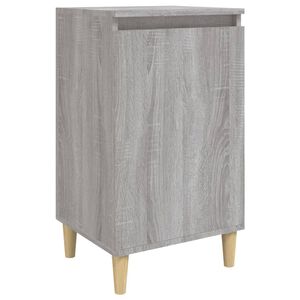 vidaXL Mesita de noche madera contrachapada gris Sonoma 40x35x70 cm