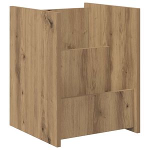 vidaXL Estante de revistas con estante Roble artisan 35 x 35 x 45 cm