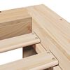 vidaXL Estructura de cama sin colch&oacute;n madera de pino blanco 150x200 cm