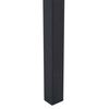 vidaXL Silla de comedor 2 pcs Lavado negro 45 x 54 x 93 cm