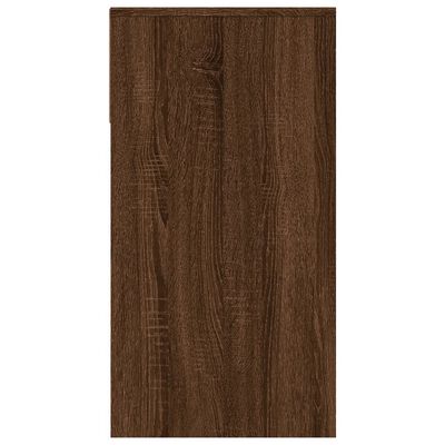 vidaXL Mesa consola madera contrachapada roble marrón 100x39x75 cm