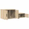 vidaXL Armario de almacenamiento 2 pcs Roble Sonoma 118 x 41 x 40 cm