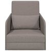 vidaXL Sofá cama Taupé 65 x 80 x 83 cm Terciopelo