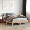vidaXL Estructura de cama sin colch&oacute;n madera de pino blanco 150x200 cm