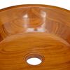 vidaXL Lavabo de madera maciza de teca &Phi;40x10 cm
