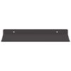 vidaXL Estante flotante 4 pcs Negro 30 x 18 x 2,5 cm Acero
