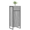 vidaXL Gabinete de Ba&ntilde;o con caj&oacute;n Gris Sonoma 40 x 30 x 100 cm