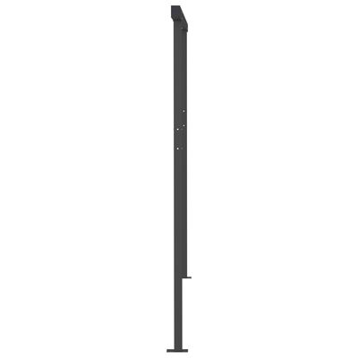 vidaXL Toldo manual retráctil con LED gris antracita 4,5x3,5 m