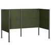 vidaXL Pantalla para contenedor de basura 167 x 85 x 113 cm Acero