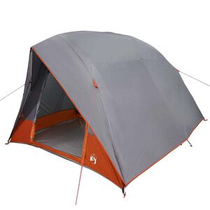 vidaXL Tienda de camping Gris y naranja 320 x 275 x 190 cm tafet&aacute;n