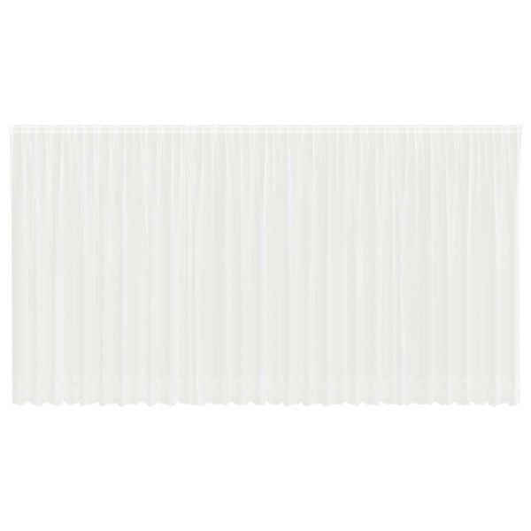 vidaXL Cortina de Encaje con cortinas Floral 200 x 750 cm Poli&eacute;ster