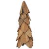 vidaXL &Aacute;rbol de Navidad con soporte Marr&oacute;n 51 cm Madera de teca maciza