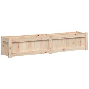 vidaXL Jardinera de madera maciza de pino 150x31x31 cm