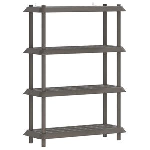 vidaXL Estanter&iacute;a 4 niveles 100 x 40 x 136,5 cm PP Gris Claro