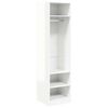 vidaXL Armario de madera contrachapada blanco brillante 50x50x200 cm