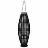 vidaXL Portavelas colgante bamb&uacute; negro 95 cm