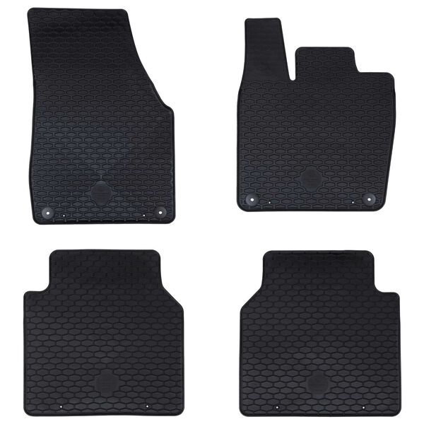 vidaXL Alfombrilla de Coche 4 pcs Negro adecuado para VW ID.7 2023-