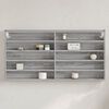 vidaXL Vitrina de madera de ingenier&iacute;a gris Sonoma 100x8,5x50 cm