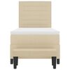 vidaXL Cama tipo Box Spring con colch&oacute;n Crema 80 x 200 cm tela