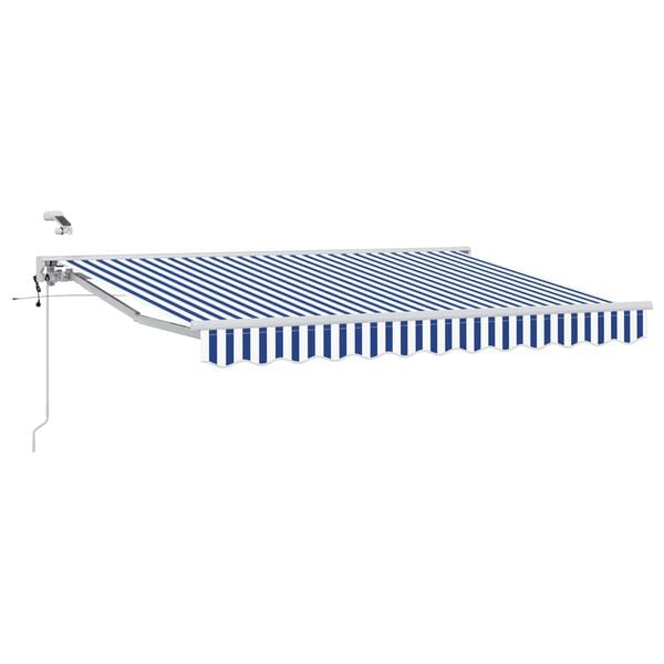 vidaXL Toldo Retr&aacute;ctil El&eacute;ctrico Azul y 2,5 x 2 m