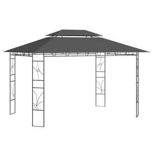 vidaXL Cenador gris antracita 4x3x2,7 m 160 g/m&sup2;