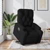 vidaXL Sillón eléctrico reclinable elevable de tela negro