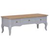 vidaXL Mueble para TV de madera gris 100x35x35 cm