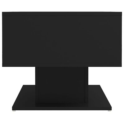 vidaXL Mesa de centro madera contrachapada negro 103,5x50x44,5 cm