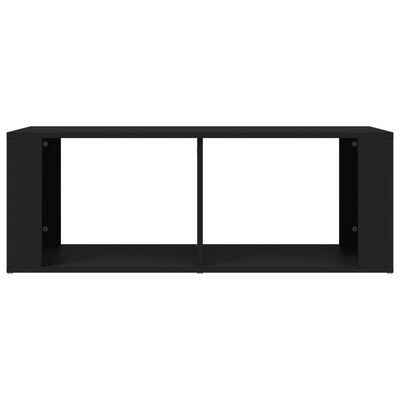 vidaXL Mesa de centro madera contrachapada negro 100x50x36 cm