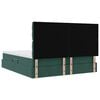 vidaXL Cama con tira de luces LED Verde oscuro 180 x 200 cm Terciopelo