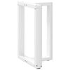 vidaXL Patas para mesa de comedor en forma de T (2 unidades), color blanco, 60 x 35 x (72-73) cm, acero