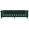 vidaXL Sof&aacute; cama con colch&oacute;n terciopelo verde oscuro 90x200 cm