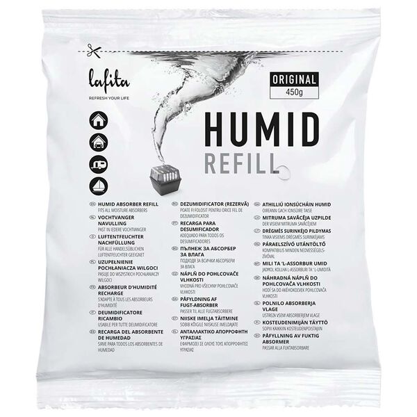 vidaXL Absorbentes de humedad de recambio 24 unidades 450 g