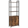 vidaXL Estanter&iacute;a para libros 6 niveles 60 x 24 x 161 cm Roble ahumado