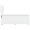vidaXL Cama box spring con colchón cuero sintético blanco 100x200 cm