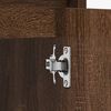 vidaXL Armario de ba&ntilde;o madera contrachapada marr&oacute;n roble 60x33x61 cm