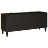 vidaXL Mueble de TV con cajón Negro y dorado 105 x 33 x 46 cm