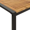 vidaXL Juego de comedor de jard&iacute;n 5 pzas madera maciza acacia y metal
