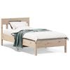 vidaXL Estructura de cama sin colch&oacute;n madera maciza de pino 90x200 cm