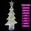 vidaXL &Aacute;rbol de Navidad con 240 LED Multicolor 180 cm Acr&iacute;lico